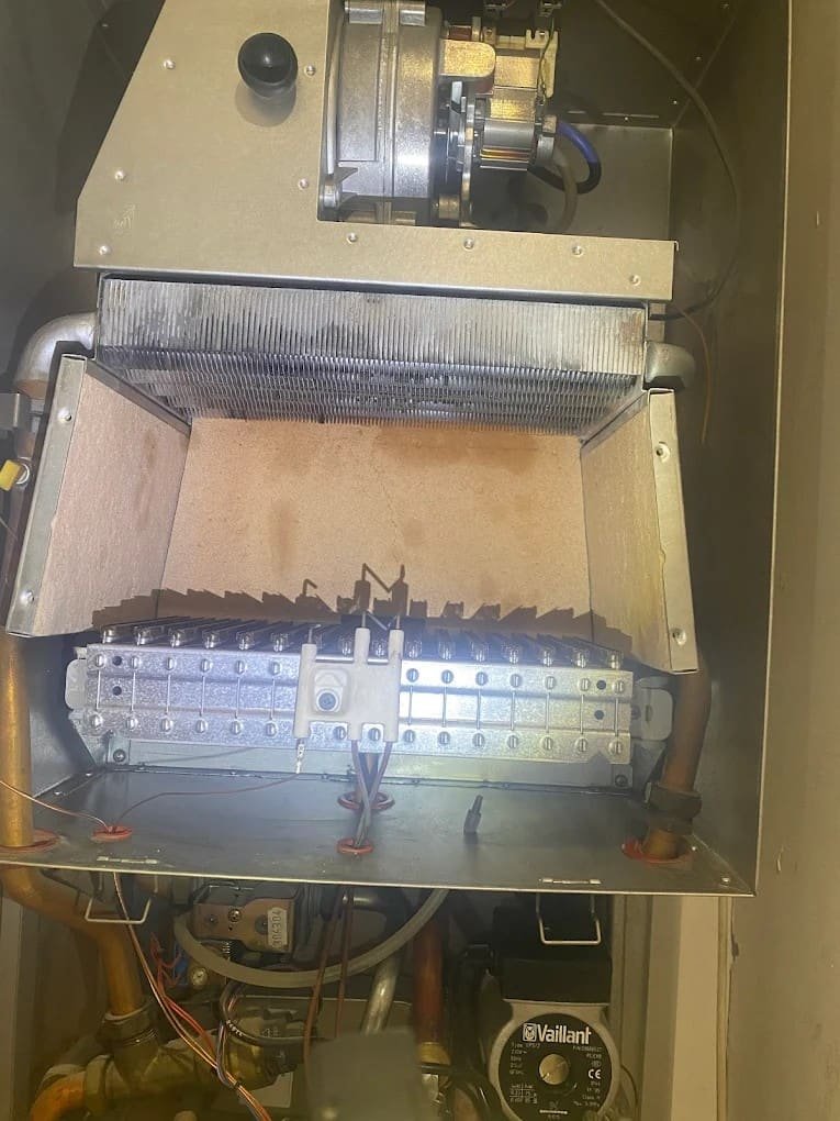 Boiler controls with pump and valves for a heating system