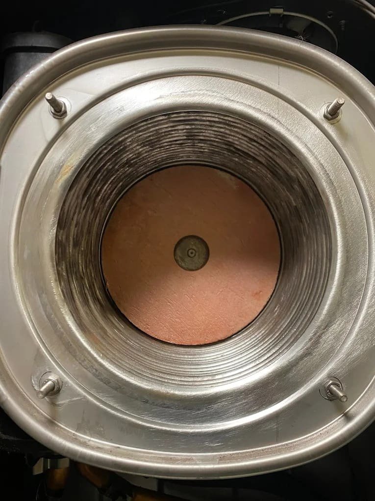 Heat exchanger restored to clean condition after service